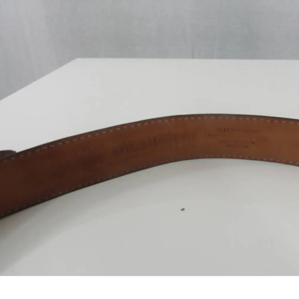 Martin Dingman Men's 90/36 Brown Glazed Cowhide Leather Belt